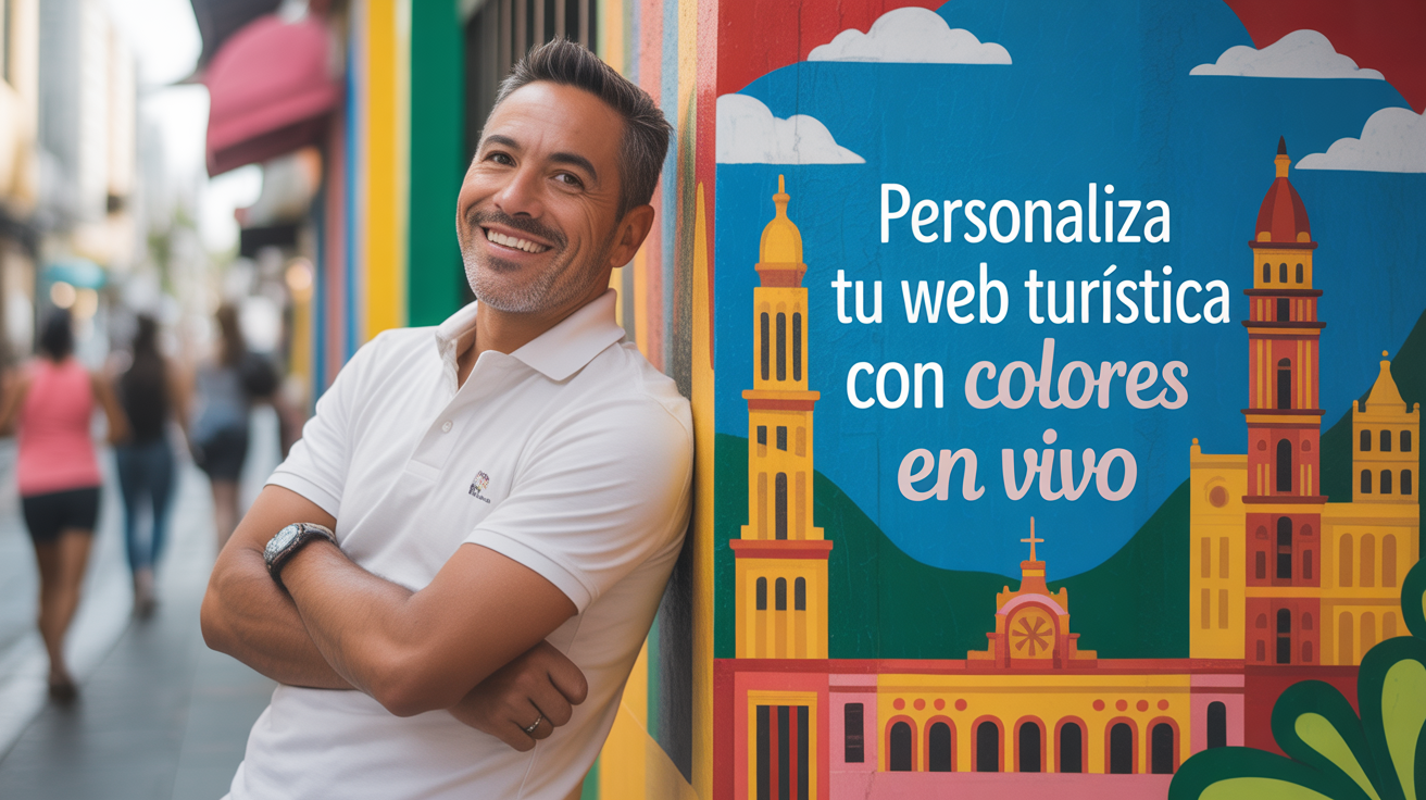 Personaliza tu web turística con colores en vivo en Tour Agency App