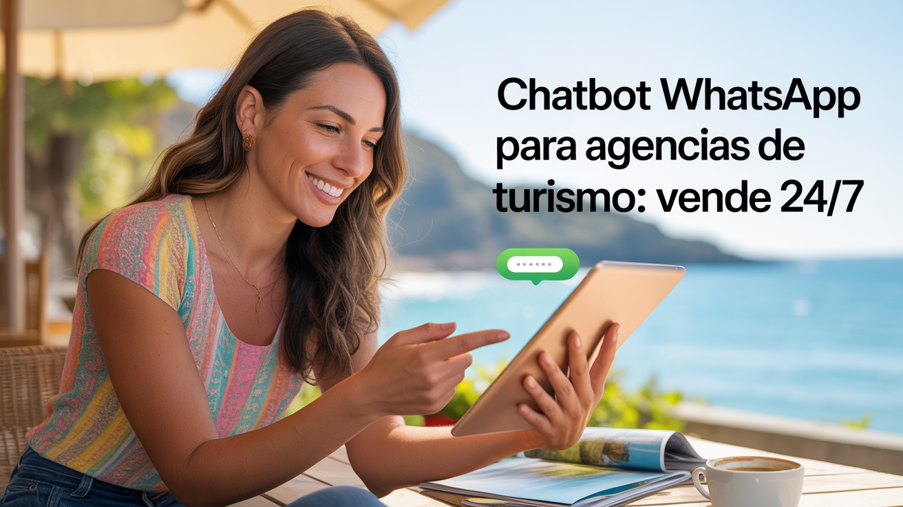 Chatbot WhatsApp para agencias de turismo: vende 24/7 sin escribir