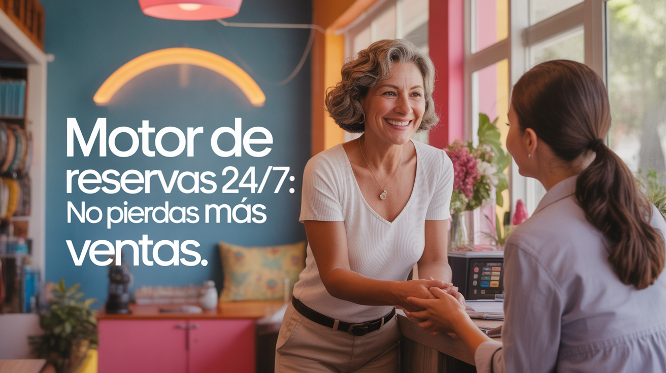 Motor de reservas 24/7: no pierdas más ventas fuera de horario